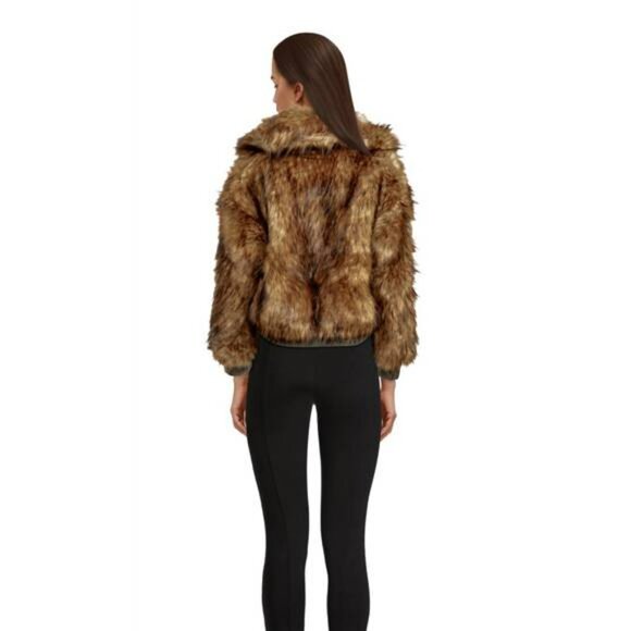NAADAM Cashmere Wool Faux Fur Reversible Jacket - Picture 3 of 14
